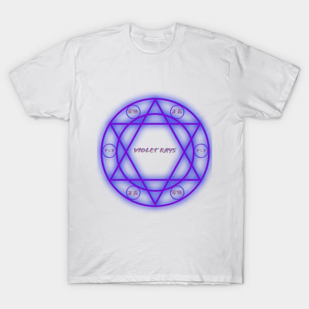 Violet Rays (Transmutation Circle Design) T-Shirt by WillTesla